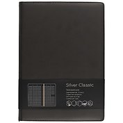 Еженедельник Listoff Silver Classic чёрный, недатированный, А4