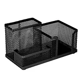 Подставка-органайзер "Germanium", металлическая, 3 секции, черная