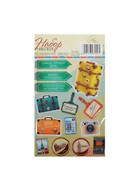 Наклейки декоративные Путешествие (914606) (11х15см) (упаковка)
