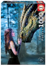 Пазл Educa 1000 деталей - Девушка и дракон