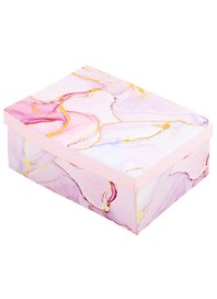 Коробка подарочная Pink marble 21*14*8,5см, картон