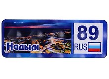 ГС Магнит Надым Номер региона Панорама города вид 2 (дерево) (7,5см)