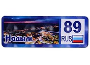 ГС Магнит Надым Номер региона Панорама города вид 2 (дерево) (7,5см)