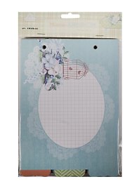 Мини-альбом Цветочное кружево (CHAM-06) (15,2х20,3см) (6л./картон+2 кольца) (Рукоделие) (упаковка)