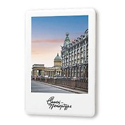 Сувенир, Магнит Дом Книги и Казанский собор 5,6*8,3см, картон