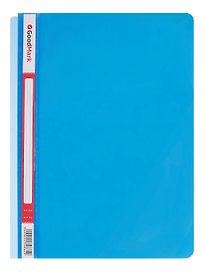 Папка -скоросшиватель А4, пластик, 140/300 мкм, с карманом, в ассортименте, GoodMark