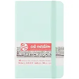 Скетчбук 9*14 80л "Art Creation" мятный, нелинованн. 140г/м2, слоновая кость, тв.обл., Royal Talens