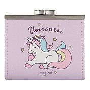 Кошелек с застежкой Единорог(PU)(10х9)