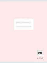 Тетрадь в клетку Listoff, "Классическая розовая", А4, 80 листов