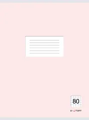 Тетрадь в клетку Listoff, "Классическая розовая", А4, 80 листов