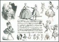 Бумага для декуп. Танцевальные фигуры мини Софт (TO-DO 022) (25х35) (упаковка)