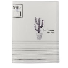 Папка с файлами «Grey cactus» А4, 40 файлов, пластик, в индивидуальной упаковке, в ассортименте