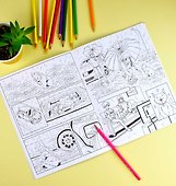 Веселые комиксы. Манга. Раскраска - 2