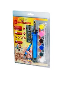 Прибор для выжигания в комплекте с красками QIDDYCOME (KR-099) (блистер)