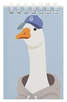 Блокнот А7 60л "Гусь" спираль