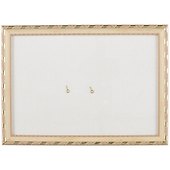 Рама со стеклом, пластик, белое золото, 21x30 см, Двуреченский - 0
