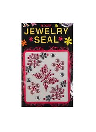 Стразы отдельные на пленке Jewelry Seal (1461-2/13) (розовая бабочка)