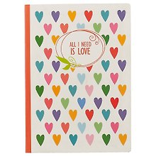 Блокнот «All I need is love», 192 страницы, А5