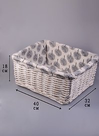 Сувенир, Короб для хранения, Деревца, из плетеных ивовых прутьев, 40*32*18см