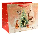 Пакет А3+ 50*40*25 "Новый год в лесу!" Новый год, бум.ламинат