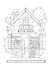 OUTLINES. Раскраска «Little Town» - 2