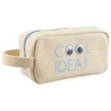 Сумочка на молнии Слоганы с бегающими глазками (19,5х10) (ПВХ бокс)