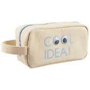 Сумочка на молнии Слоганы с бегающими глазками (19,5х10) (ПВХ бокс)