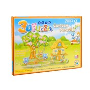 3D пазл «Мультяшный рай» 33 детали