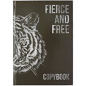 Книга для записей А4 96л кл. "ТИГР" 7БЦ, глянц.ламинация