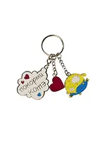 Сувенир Брелок с заливкой "Покорми котэ" 14,5*6 см 740055