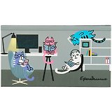 Планинг недат. 64л "Офисные работники" карманный, 7БЦ, выб.лак, мат.лам.