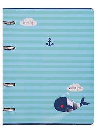 Тетрадь на кольцах «Sea» 80 листов в клетку, А5, сменный блок - Be Smart