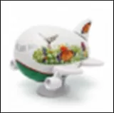 Фигурный Пазл 3D Самолетик 9см Бабочки (E5027_03)