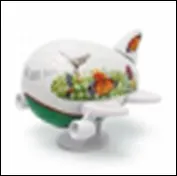 Фигурный Пазл 3D Самолетик 9см Бабочки (E5027_03)