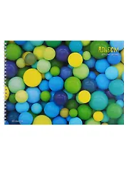 Альбом для рисования Unnika, "Разноцветные шары", А4, 40 листов, на гребне