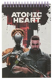 Творческий блокнот cо стикерами «Atomic Heart. Атомное противостояние», A5