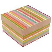 Подарочная коробка «Bright stripes», 18 х 18 см
