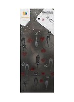 Наклейка декоративная прозрачная Кошки Стразы (70х160) (упаковка)
