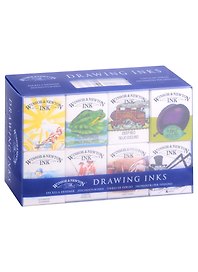 Тушь художественная 8 цв по 14мл "Коллекция Вилльям", к/к, Winsor&Newton