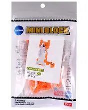 Конструктор "Оранжевый полосатый кот", 135 элементов, пластик, во флоупаке