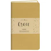 Записная книжка А6- 80л кл. "Grace. Крем-брюле", иск.кожа,интегр.обл., скругл.углы, ляссе