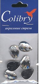 Стразы акриловые Colibry 2 (W13-18) (каплевидные) (13х18 мм) (упаковка)