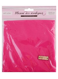 Набор для творчества, Арт Узор, Ткань для пэчворка трикотаж «Фуксия» 50*50см