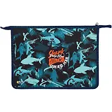 Папка для тетрадей А4 "Акулы" пластик, молния