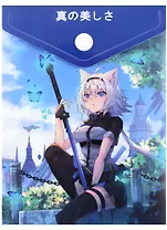 Папка-конверт А6 на кнопке "Аниме. Девушка-волшебница с бабочками (цветная)", вертикальная