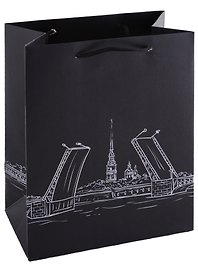 Пакет А5 23*18*10 СПб "Мосты Санкт-Петербурга" бум.мат.ламинат