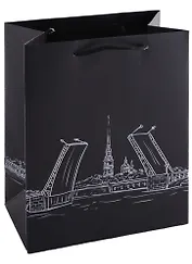 Пакет А5 23*18*10 СПб "Мосты Санкт-Петербурга" бум.мат.ламинат