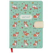 Блокнот с магнитной застёжкой «Корги», 256 страниц, А5