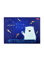 Альбом для рисования Hatber, "Приходи считать звезды", А4, 32 листа, в ассортименте