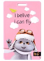 Чехол для карточек вертикальный Басик I belive I can fly